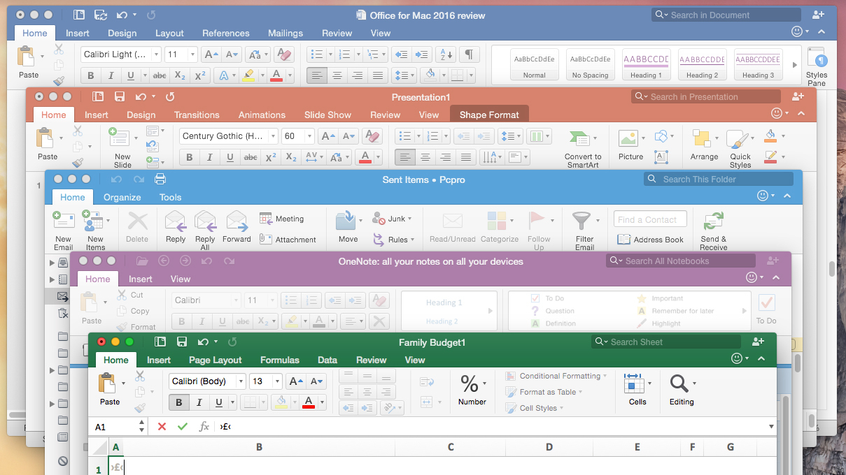 office 2016 for mac size